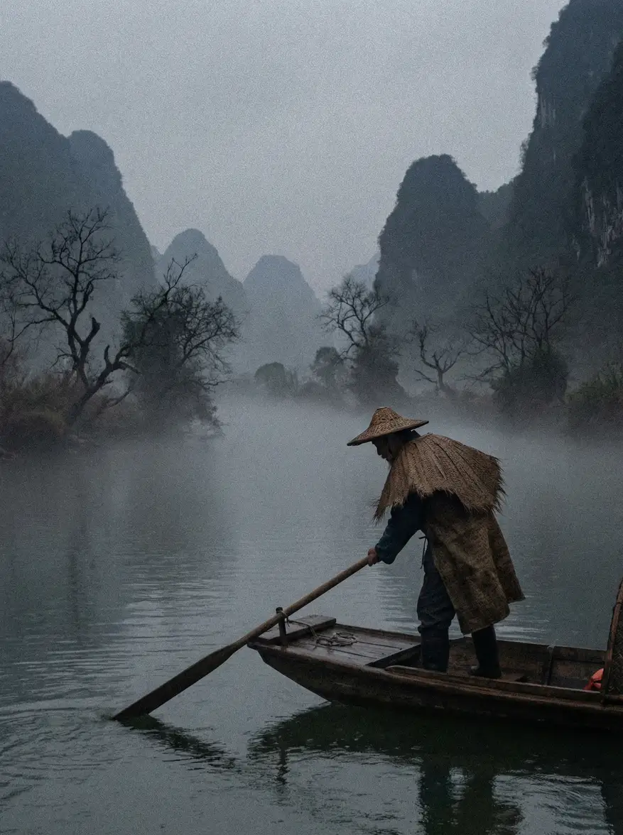 独立电影《江上渔歌》海报 - 国产